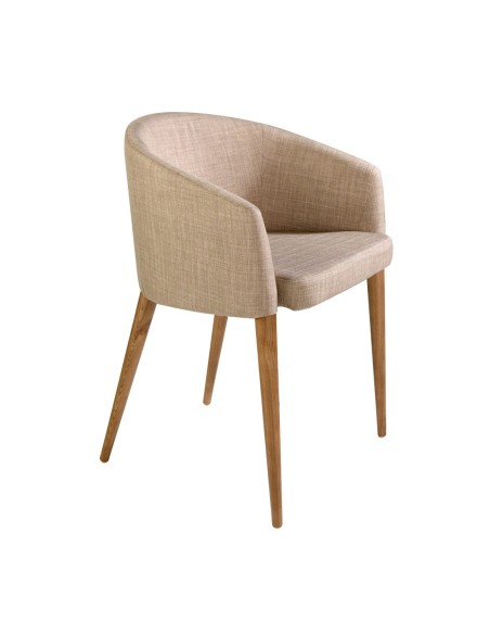 Silla tela beige