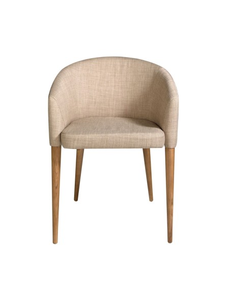 Silla tela beige