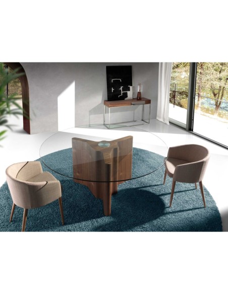 Silla tela beige