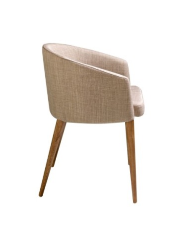 Silla tela beige