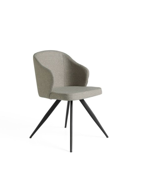 Silla tela gris