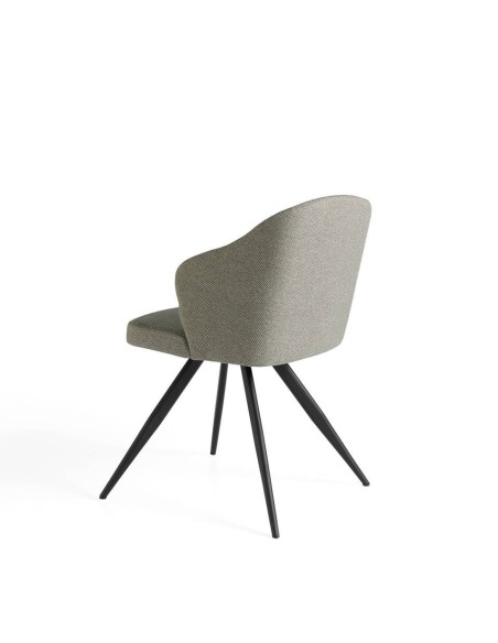 Silla tela gris