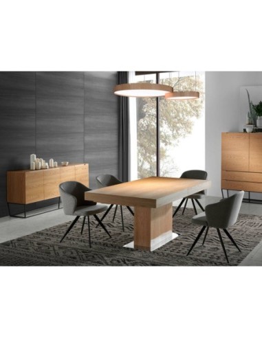 Silla tela gris