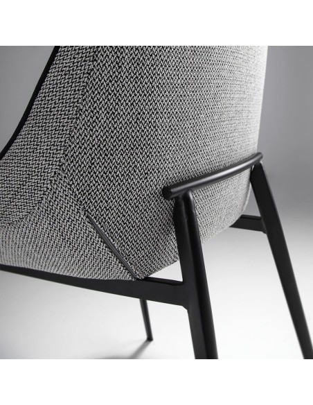 Silla tela gris