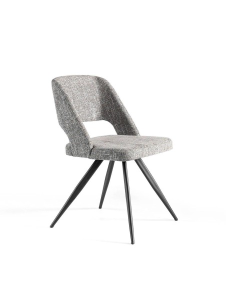 Silla tela gris