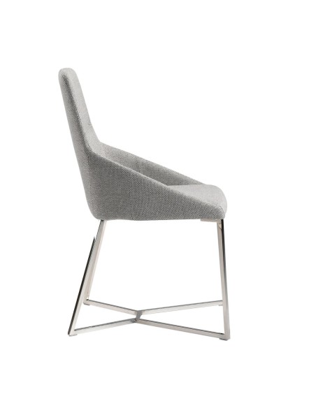 Silla tela gris