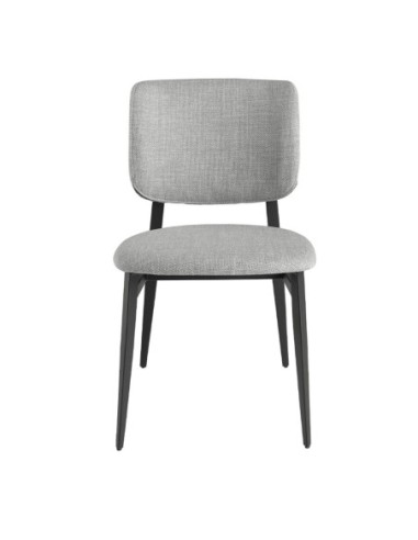 Silla tela gris claro