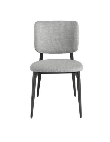 Silla tela gris claro