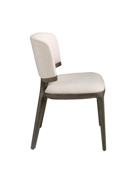 Silla tela gris claro