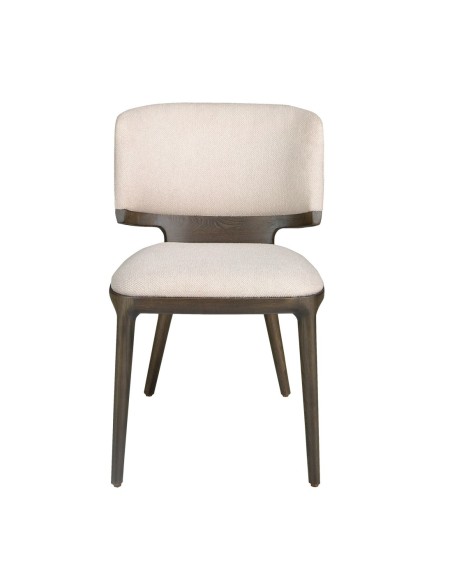 Silla tela gris claro