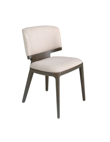 Silla tela gris claro