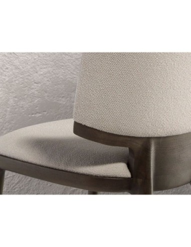 Silla tela gris claro