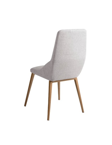 Silla tela gris claro