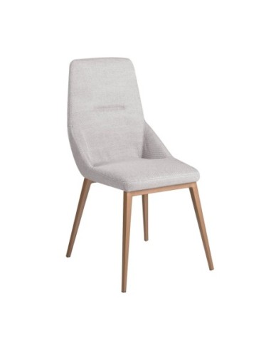 Silla tela gris claro