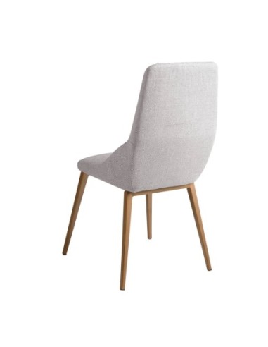 Silla tela gris claro