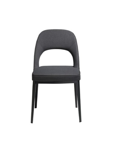 Silla tela gris oscuro