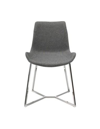 Silla tela gris oscuro