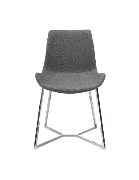 Silla tela gris oscuro