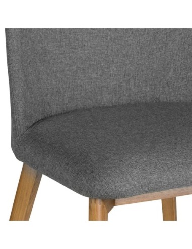 Silla tela gris oscuro
