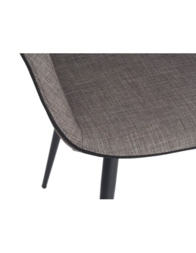 Silla tela gris oscuro