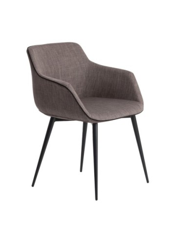 Silla tela gris oscuro