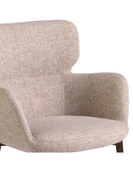 Silla tela marrón jaspeada