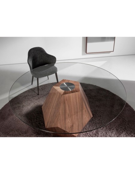 Silla tela y polipiel gris oscuro