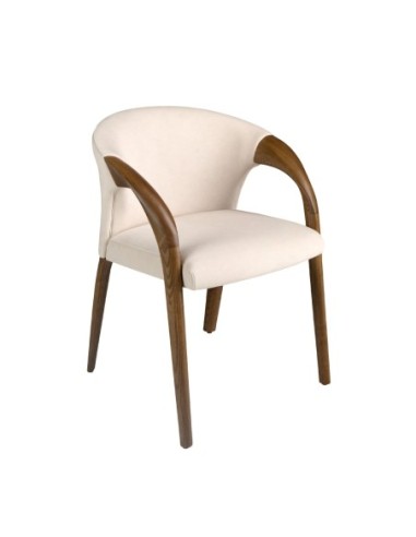 Silla terciopelo crema