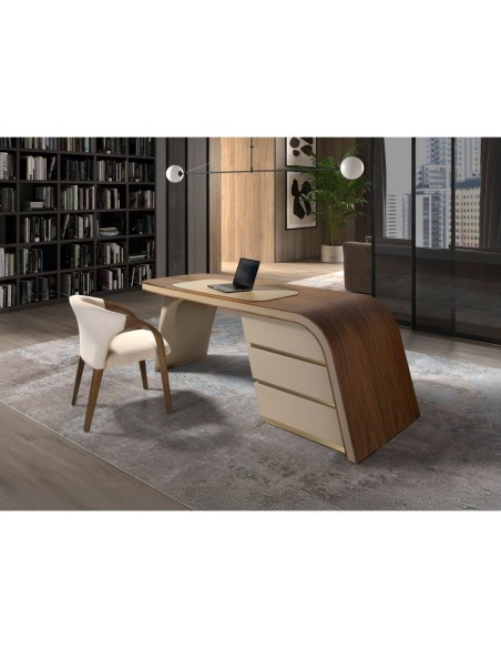 Silla terciopelo crema