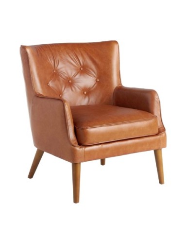 Sillón Chester piel marrón
