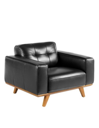 Sillón Chester piel negro