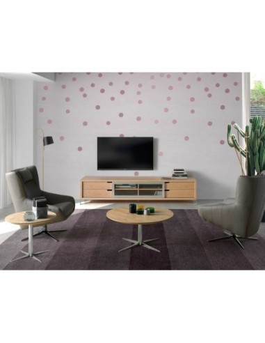 Sillón giratorio polipiel visón