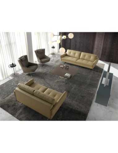 Sillón giratorio polipiel visón