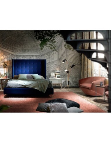 Sillón giratorio terciopelo melocoton