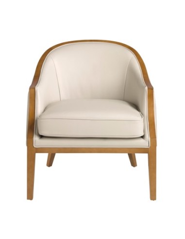 Sillón piel arena