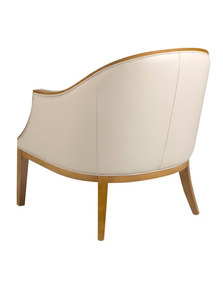 Sillón piel arena