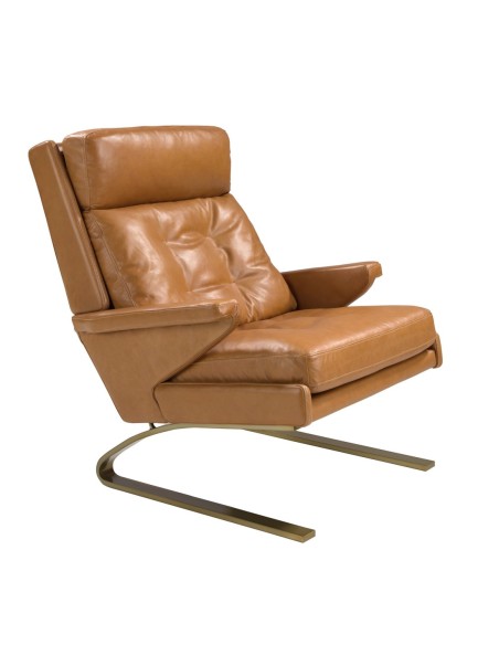 Sillón piel camel