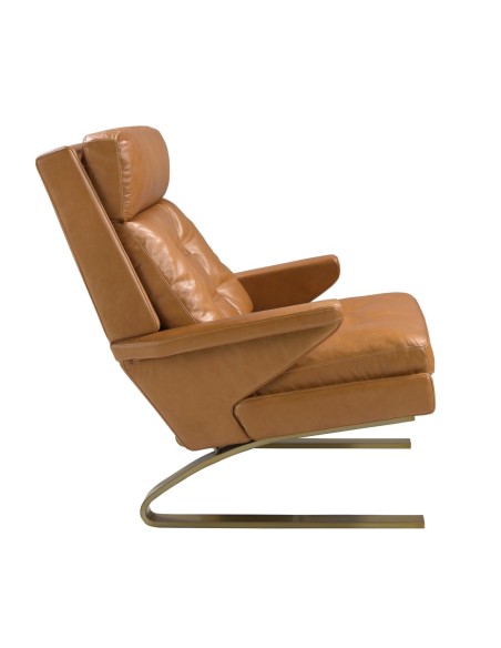 Sillón piel camel