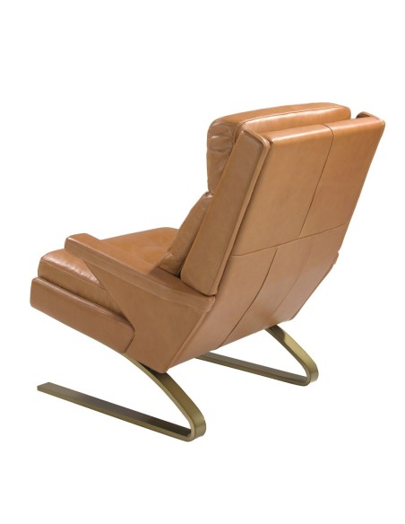 Sillón piel camel