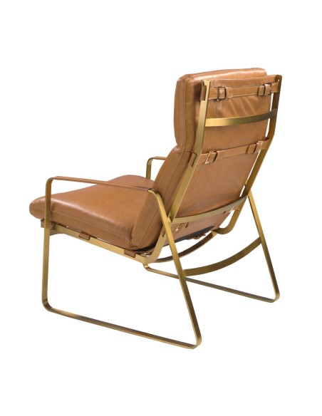Sillón piel camel
