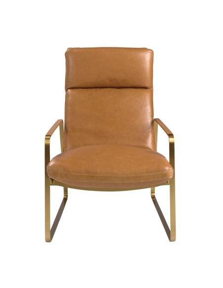 Sillón piel camel