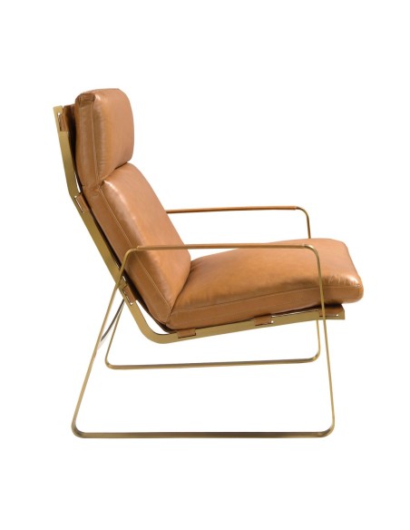 Sillón piel camel