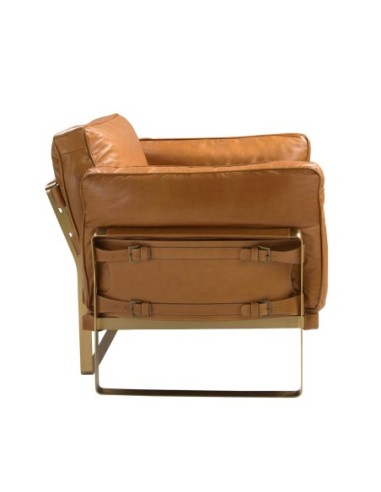 Sillón piel camel