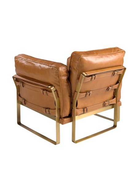 Sillón piel camel