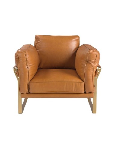 Sillón piel camel