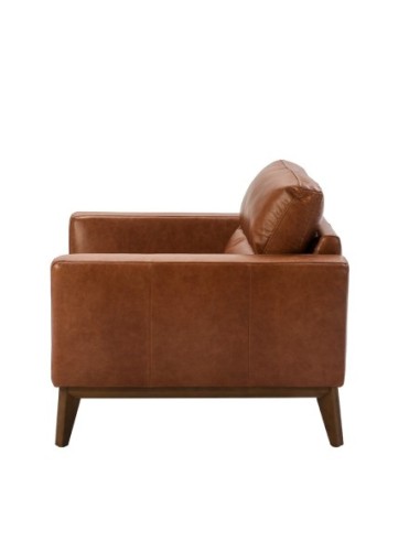 Sillón piel marrón