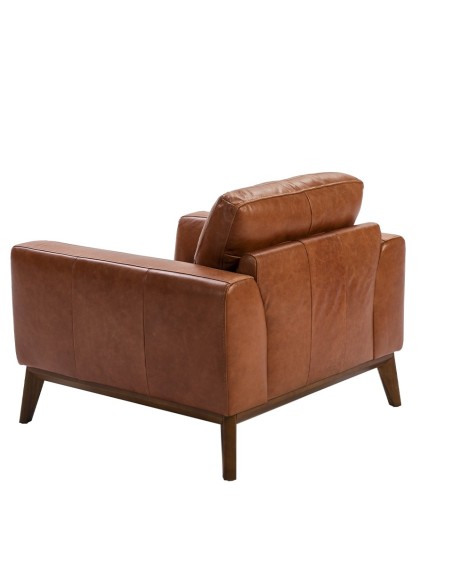 Sillón piel marrón