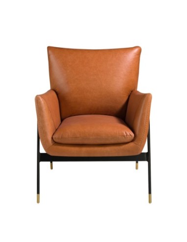 Sillón piel marrón