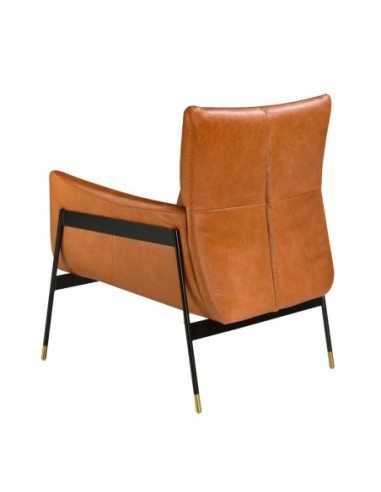 Sillón piel marrón
