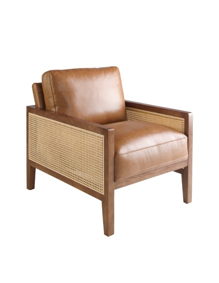Sillón piel marrón